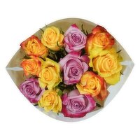 Dozen Rainbow Roses - 1 Each